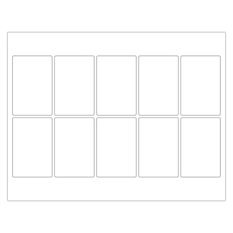 Laser Label Templates: Rectangle, 2x3